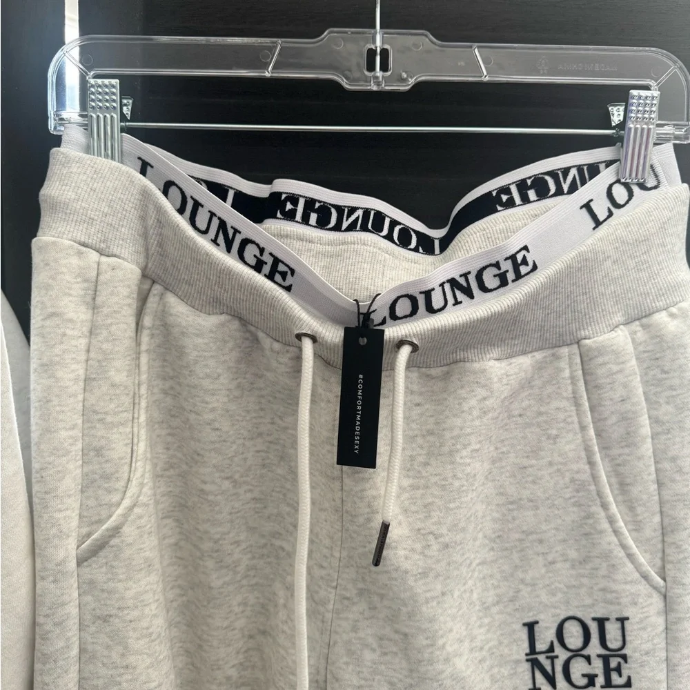 Lounge Women's Light Gray Hoodie & Sweatpants Set - Picture 6 of 7